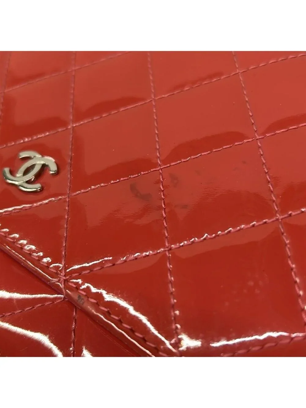 Chanel Wallet Quilted Pink Chain Silver Leather Shoulder